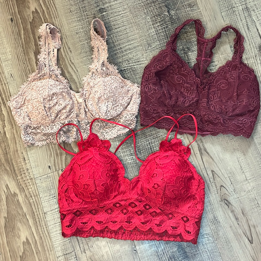 Lacy Bralettes Small/Medium Bundle